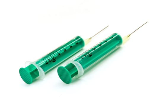 Two syringes