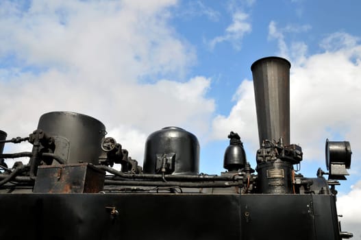 The more than 100-year-old Mallet locomotive of the Harz narrow-gauge railway.