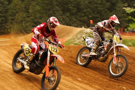 FIM MX3 World Championship 2008 in Jauer sachsen Battle for 5th place in Lap 5 2nd race