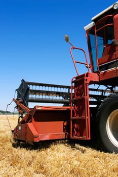 combine on field