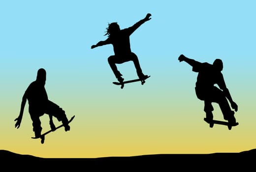 Skateboarding