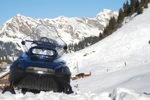 Snow mobols in Switzerland