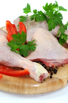 raw chicken drumsticks