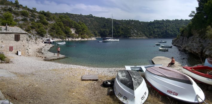 romantic sea bay