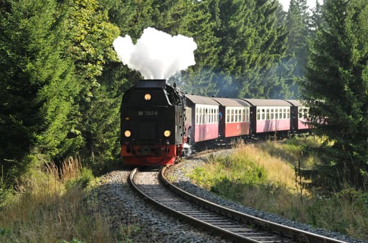 Under steam