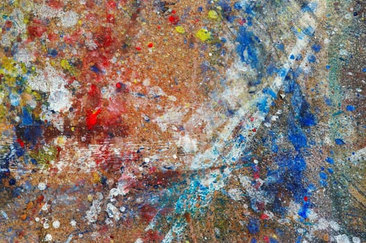 chipboard - workbench of painter