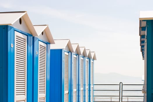 Blue Beach Huts