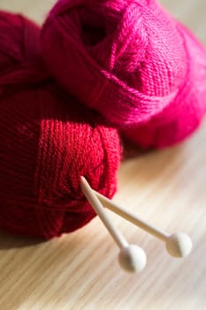 rolls of yarn