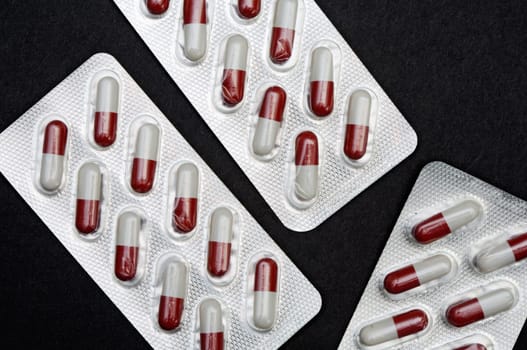 Pills in plastic container