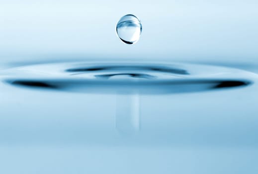 isolated water drop