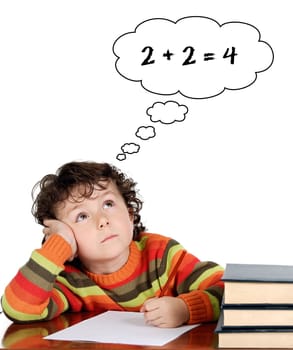 Student primary learning to add