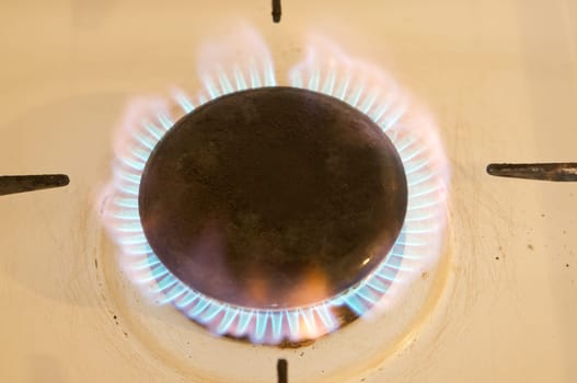 Photo of flames of kitchen