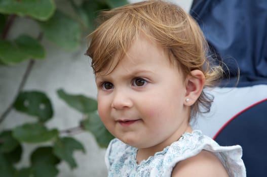 Beautiful blonder baby girl