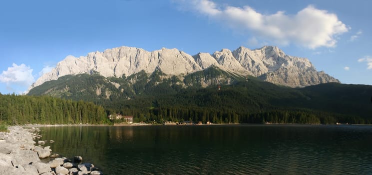Zugspitze,Waxensteine and Eibsee