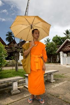 Buddhist monk in Luang Prabang,Laos