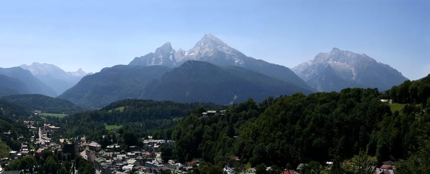 Alps with Watzmann and Berchtesgaden