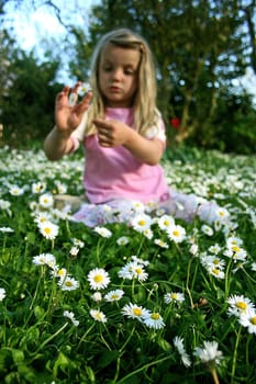 Girl in the grass