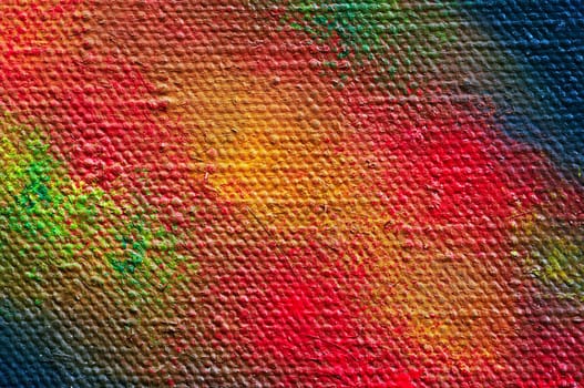 artistic painted canvas