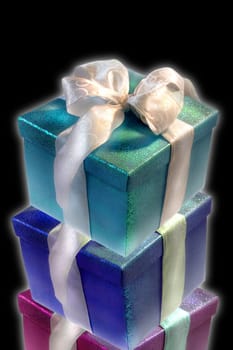 gift boxes in black