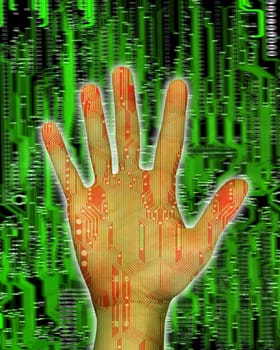 hand made by circuit board