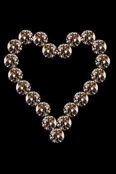 a heart shaped diamonds
