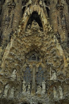 Sagrada Familia Christmas façade