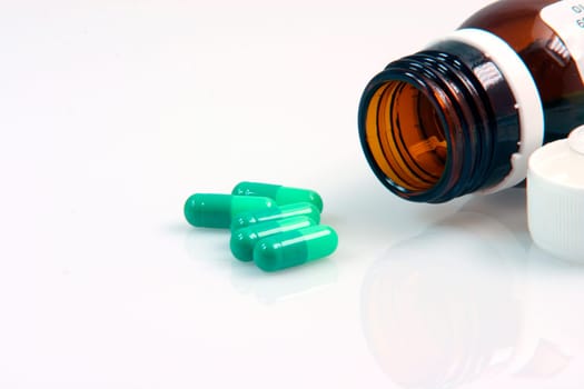 medicine and bottle