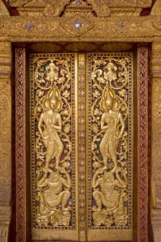 Relief in Xieng Thong Temple,Luang Prabang,Laos