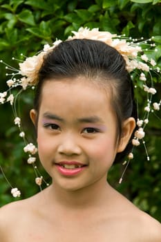 Portrait of girl from Thailand