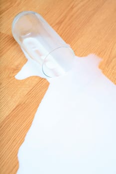 milk spill on wood