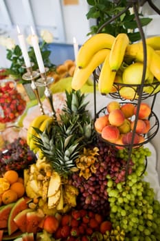 Buffet full of fruit