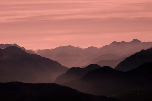Alps in the morning light