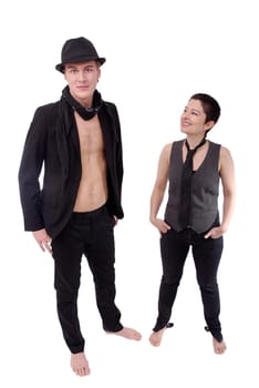 Young man and young woman