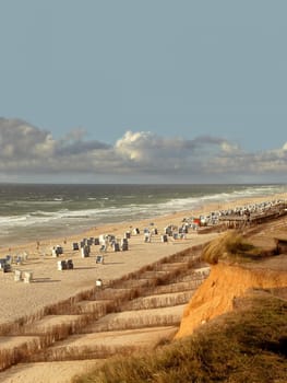 Red cliff in Kampen on Sylt