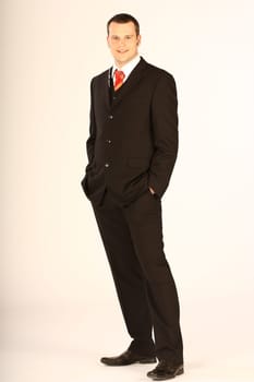 Businessman with headphones