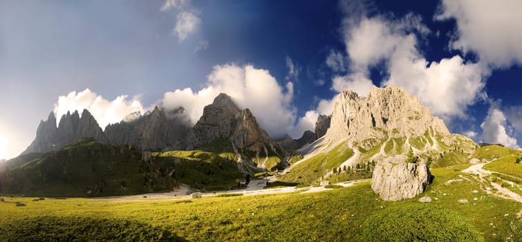 Odle Peaks Panorama