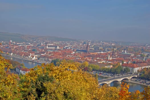 Würzburg in the fog