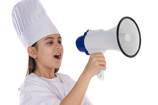 Adorable cooking girl