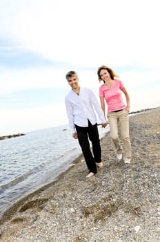Mature romantic couple
