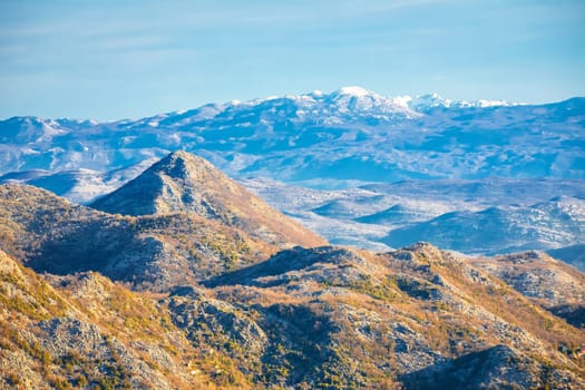 Montenegro mountains scenic landscape view, nature of Balkans