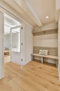 the inside of a house with wood flooring and white trim on the walls, windows, and door frames