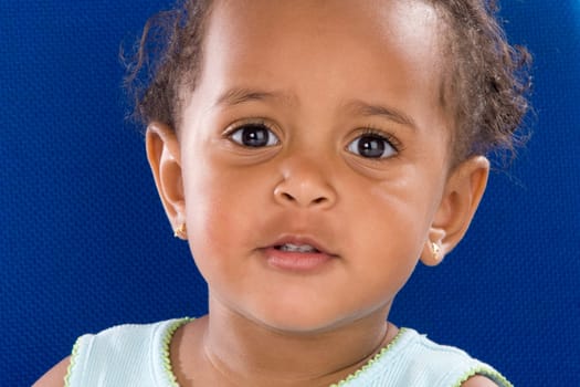 Adorable baby smiling
