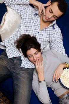couple watching tv