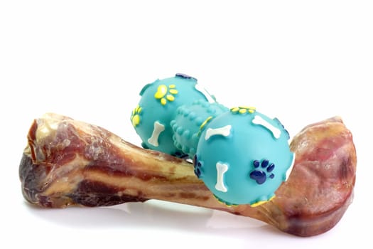 Dog bones with toys