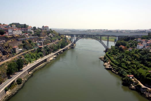 Porto - Railway bridges over the Douro