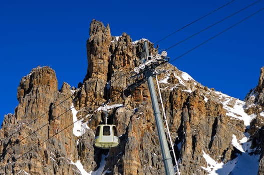 Cable car in the Alps