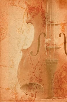 music background with old fiddle