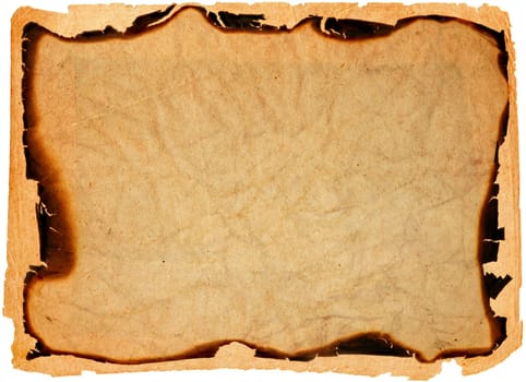 antique paper with burned edges