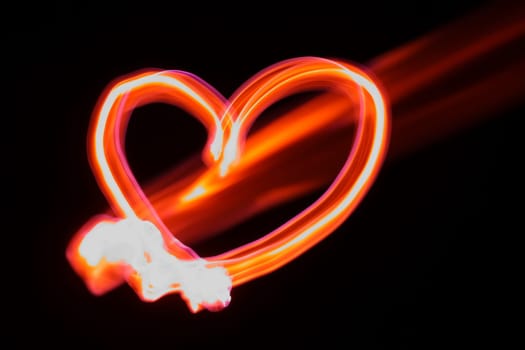 glowing love symbol