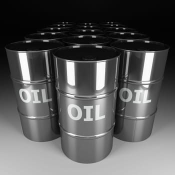 chrome oil barrel